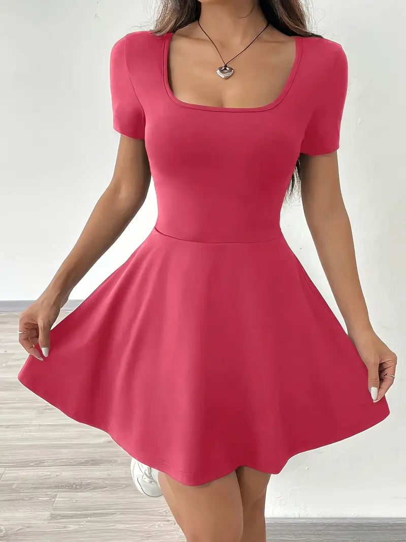 HARPER™ WOMEN’S PINK SHORT SLEEVE CASUAL DRESS
