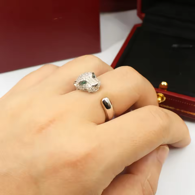 Amazona – Wild Grace Panther Ring