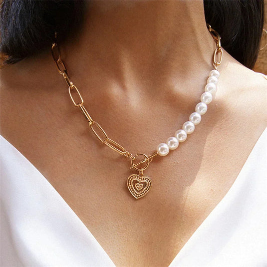 Elara – Heartlock Pearl Chain