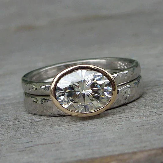 Radiant Oval Dual Ring